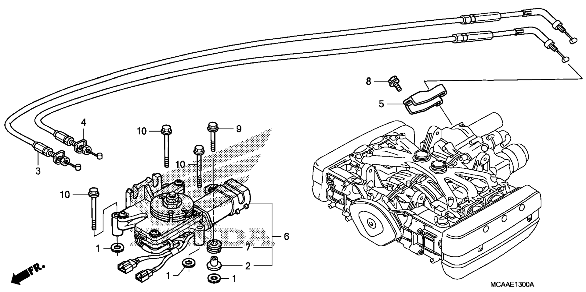 Задняя передача SHIFT ACTUATOR