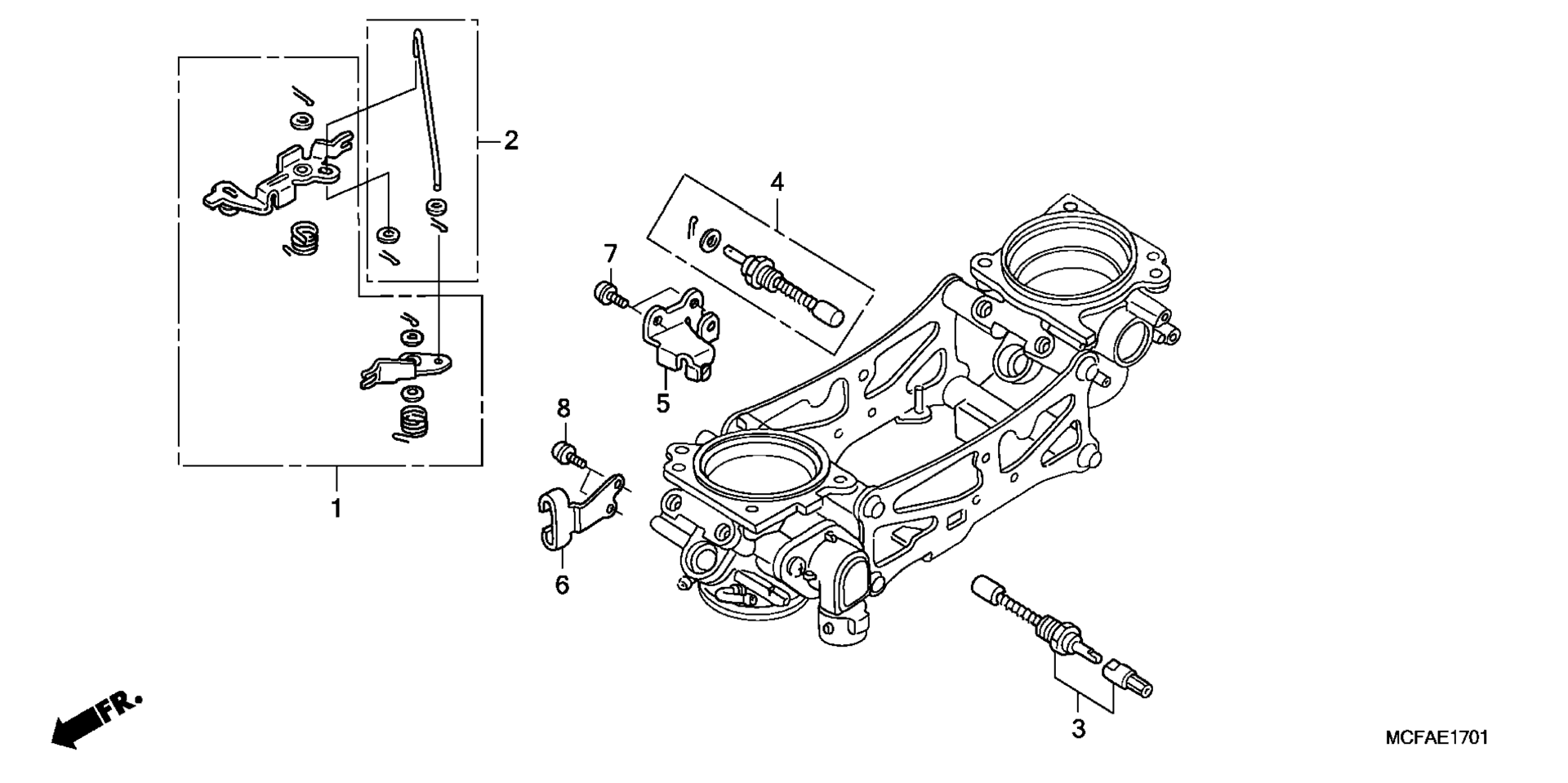 Дроссельный узел (COMPONENT PARTS)