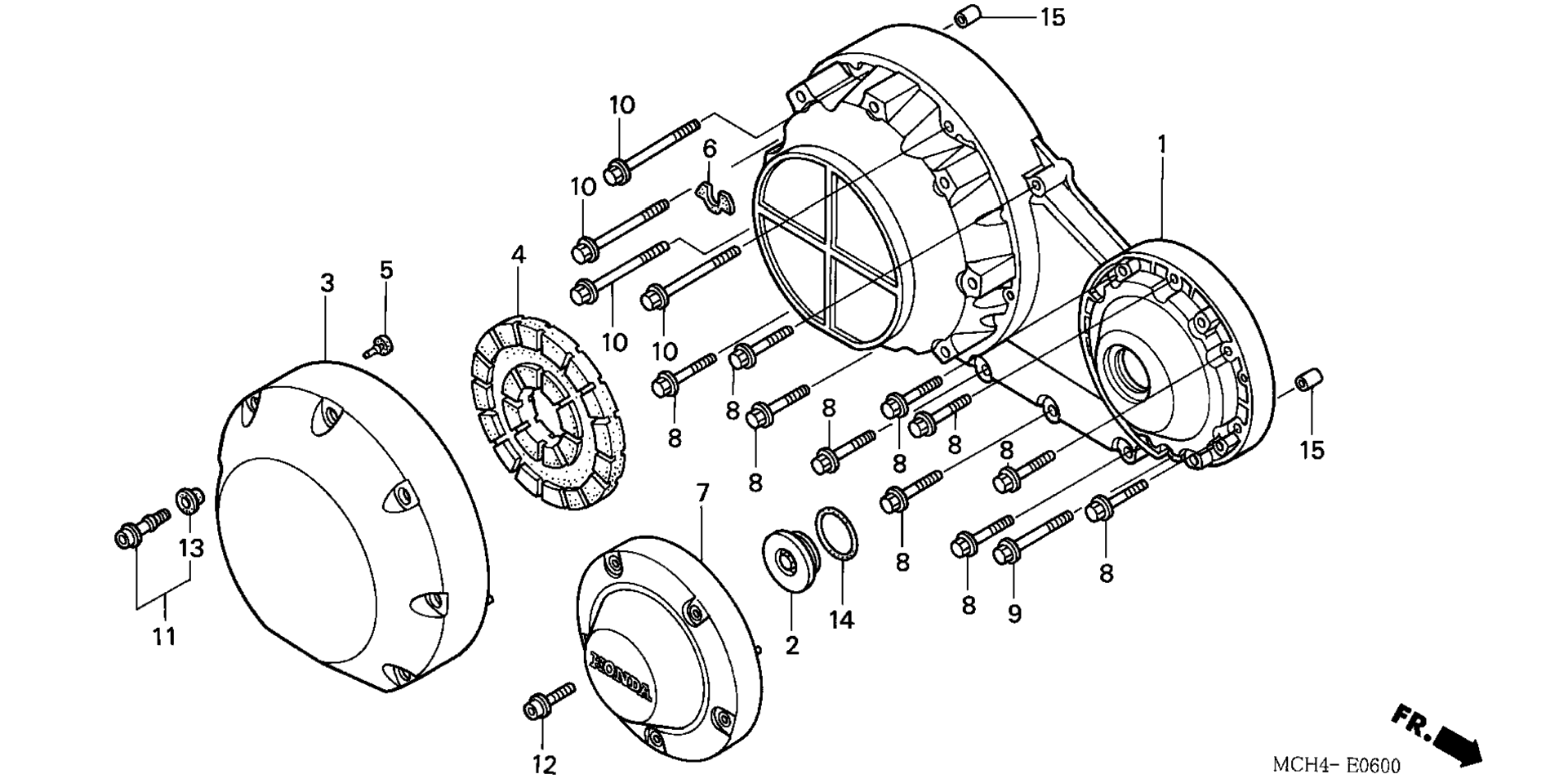 RIGHT CRANKCASE крышка