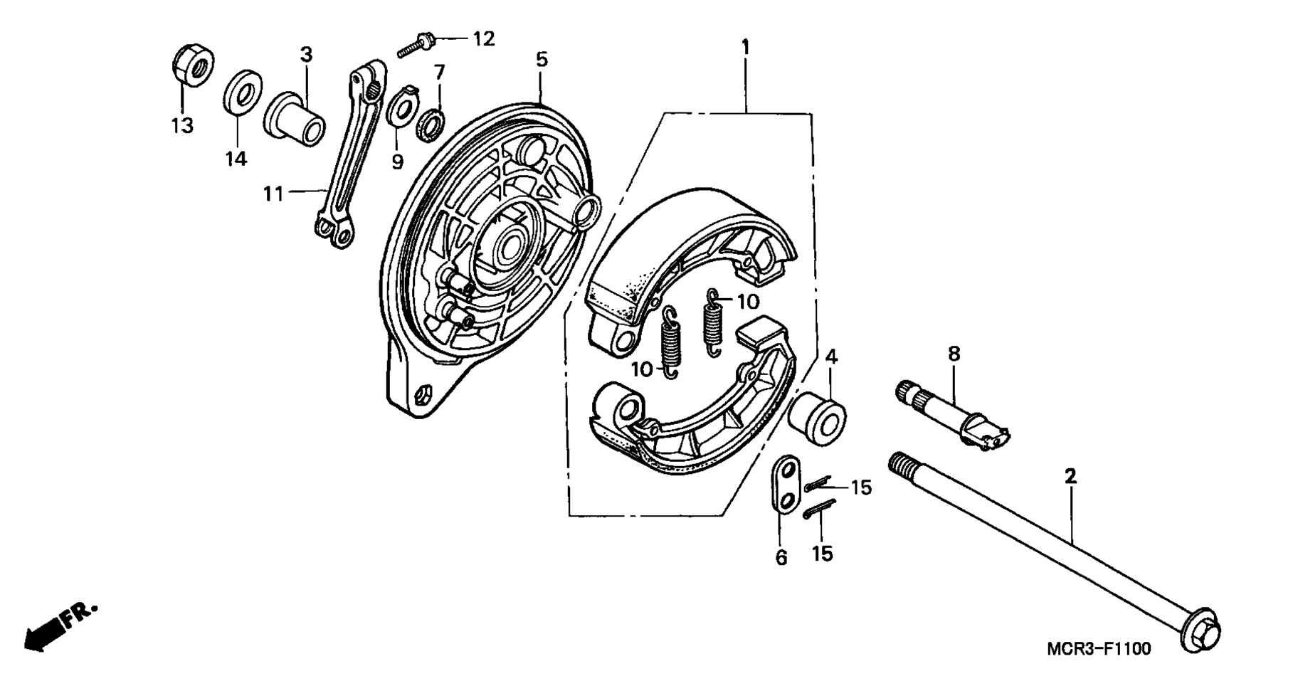 Задняя часть BRAKE PANEL