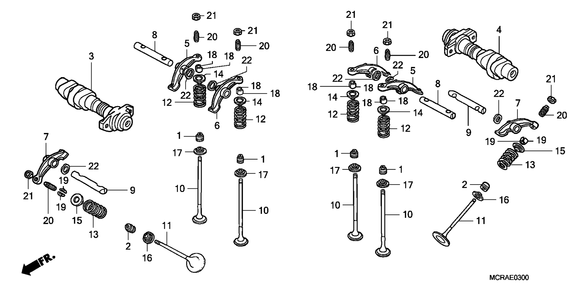 CAMSHAFT / клапан
