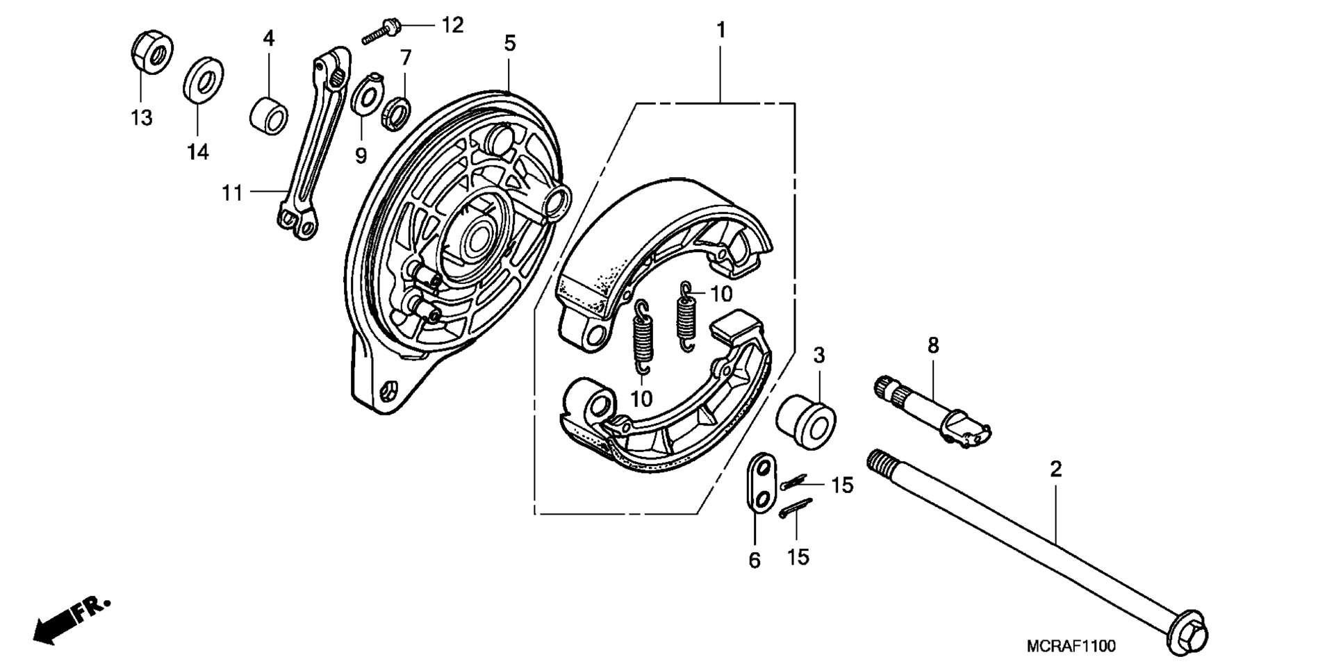 Задняя часть BRAKE PANEL