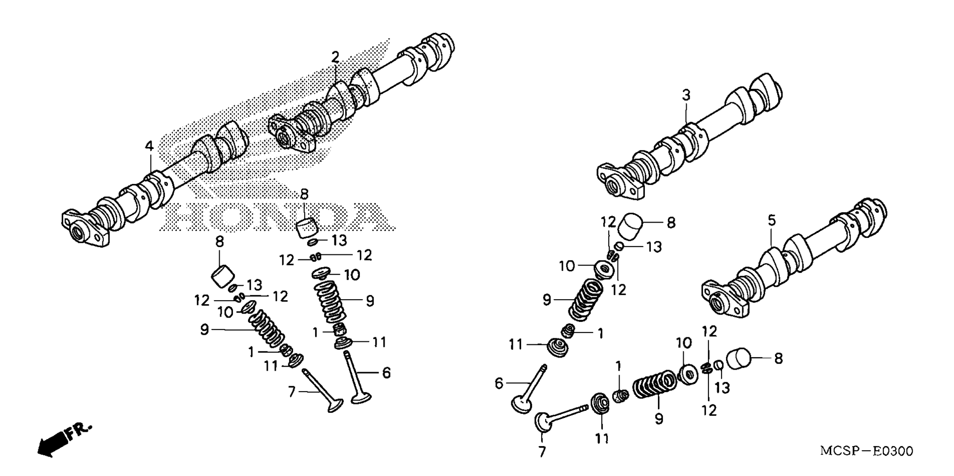 CAMSHAFT / клапан