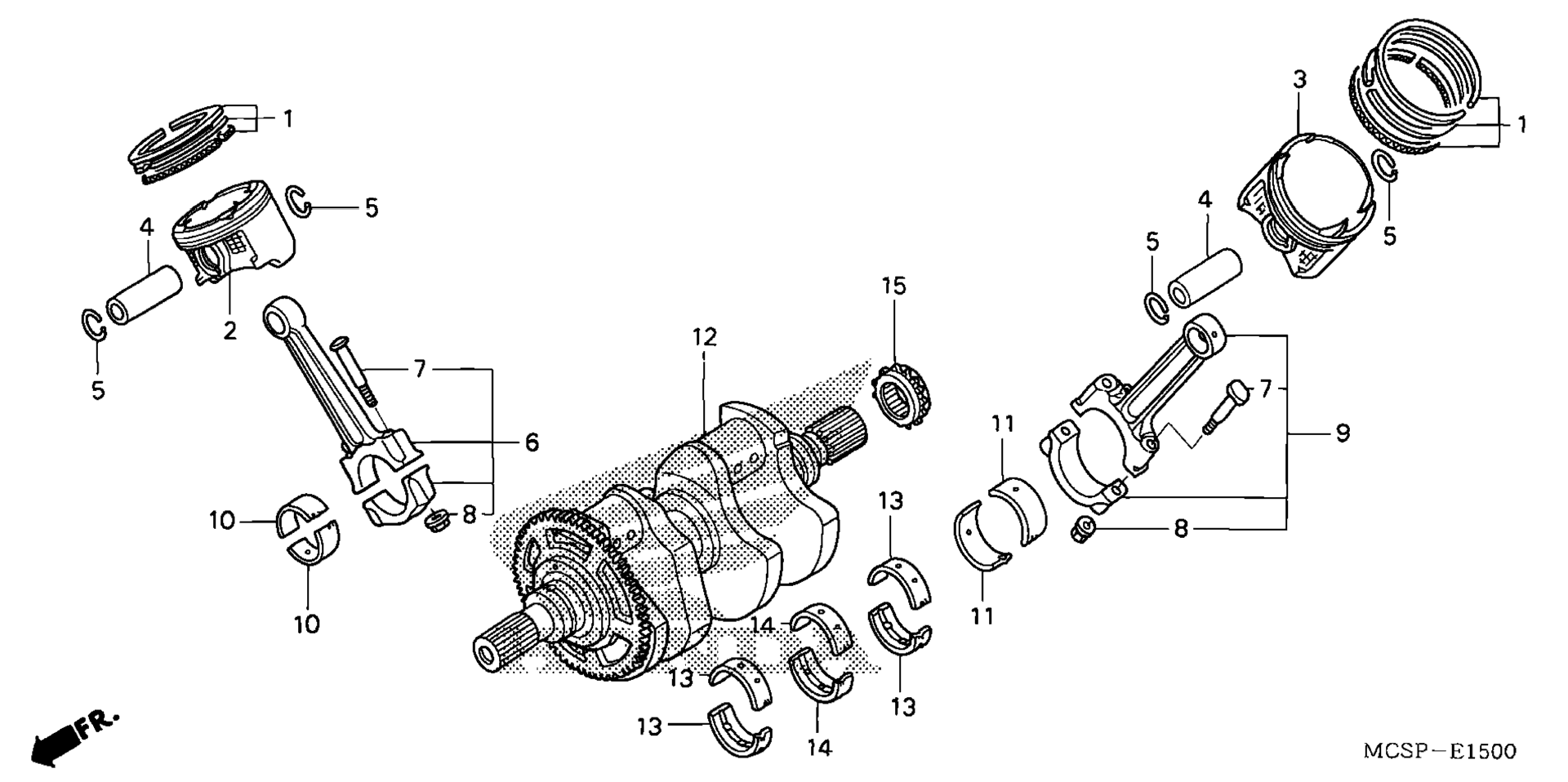 Коленчатый вал / PISTON