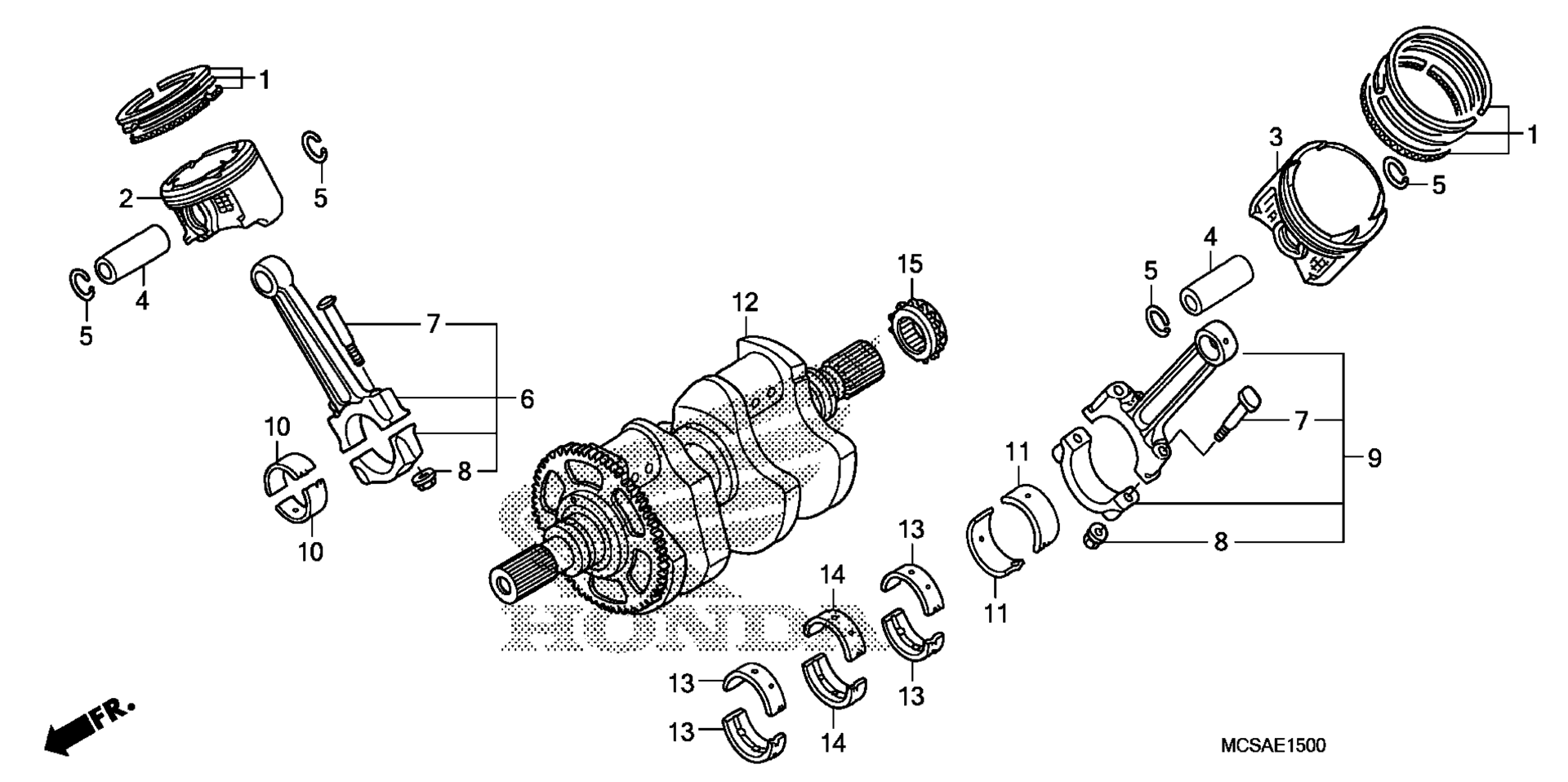 Коленчатый вал / PISTON