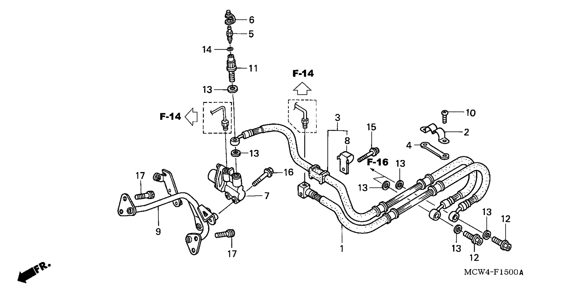 Задняя часть BRAKE HOSE