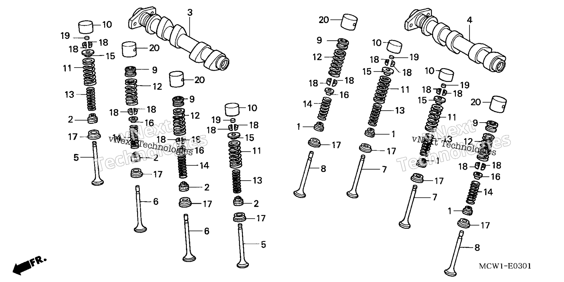 Camshaft@Valve Rr