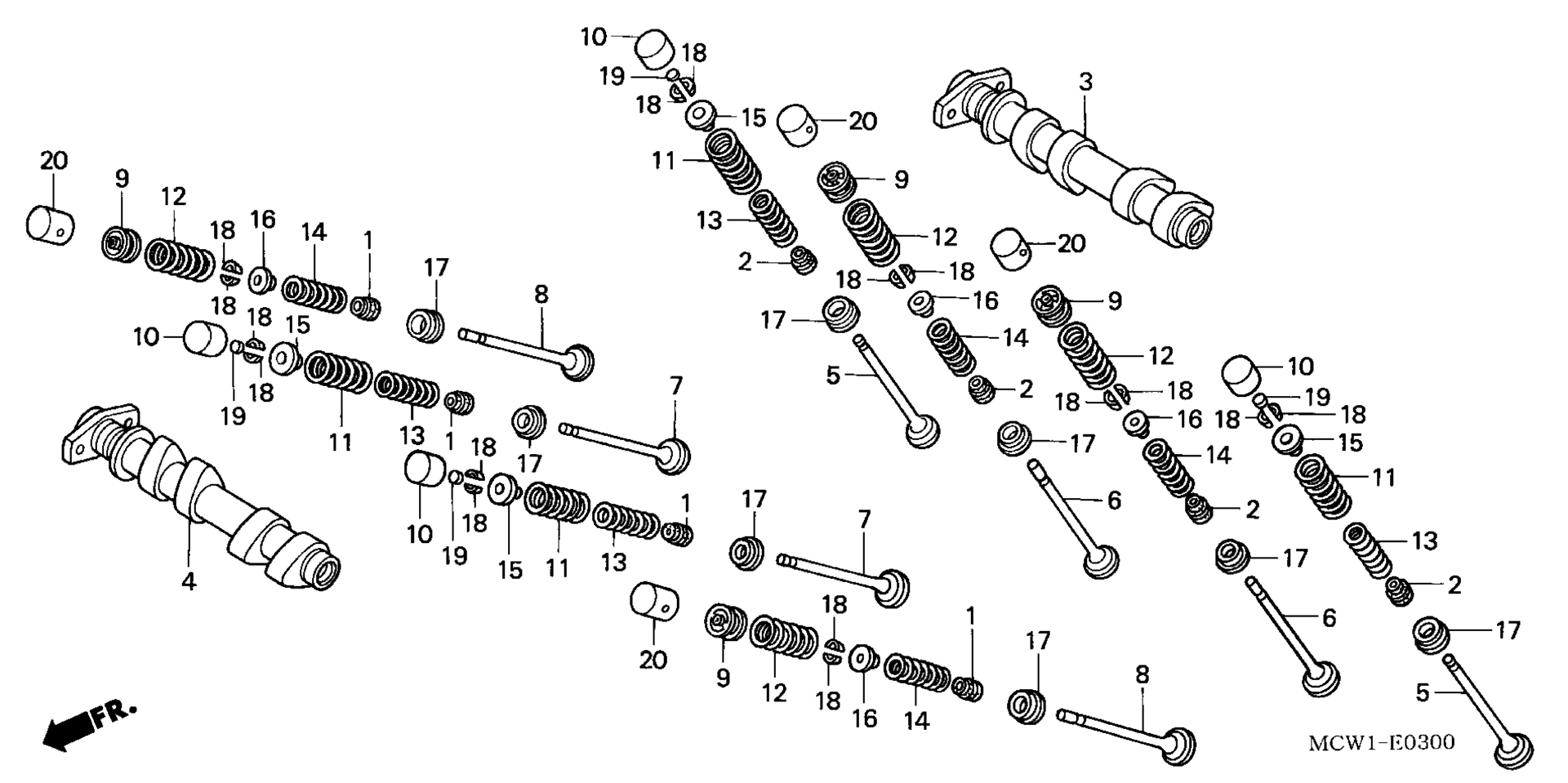CAMSHAFT / клапан (FR.)