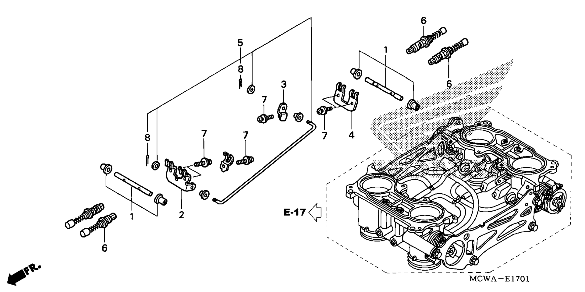 Дроссельный узел (COMPONENT PARTS)