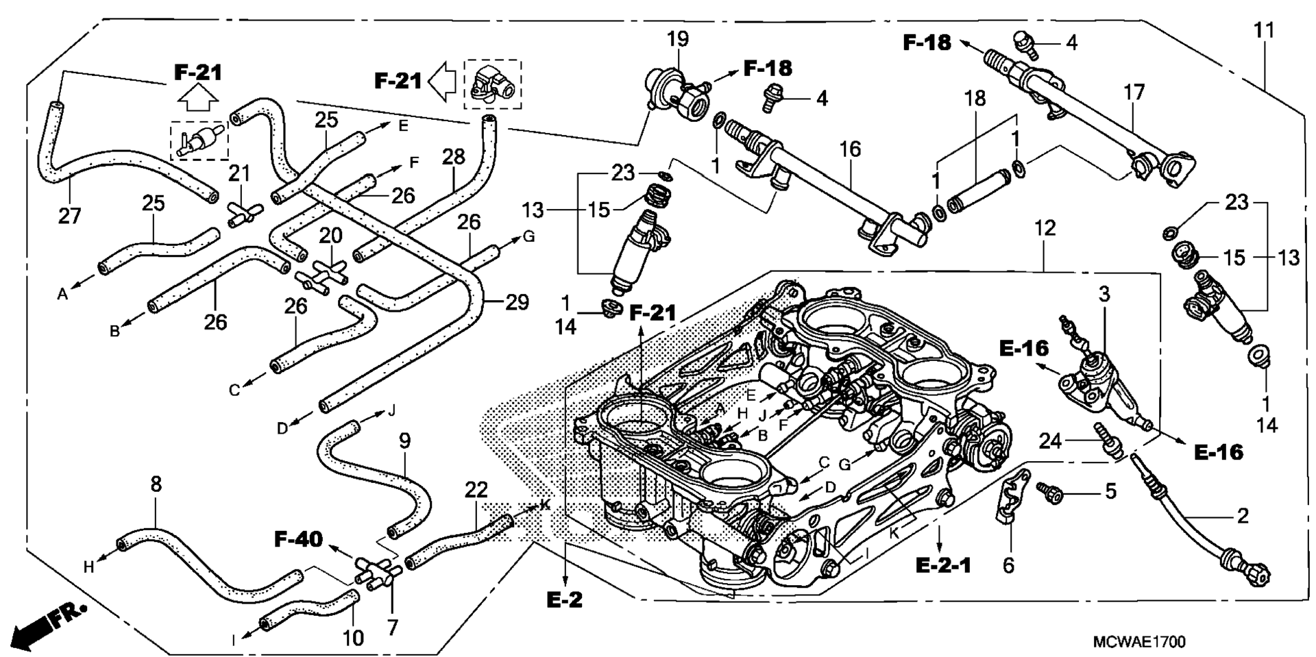 Дроссельный узел (ASSY.)