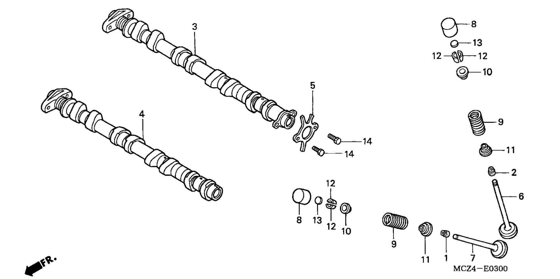 CAMSHAFT / клапан