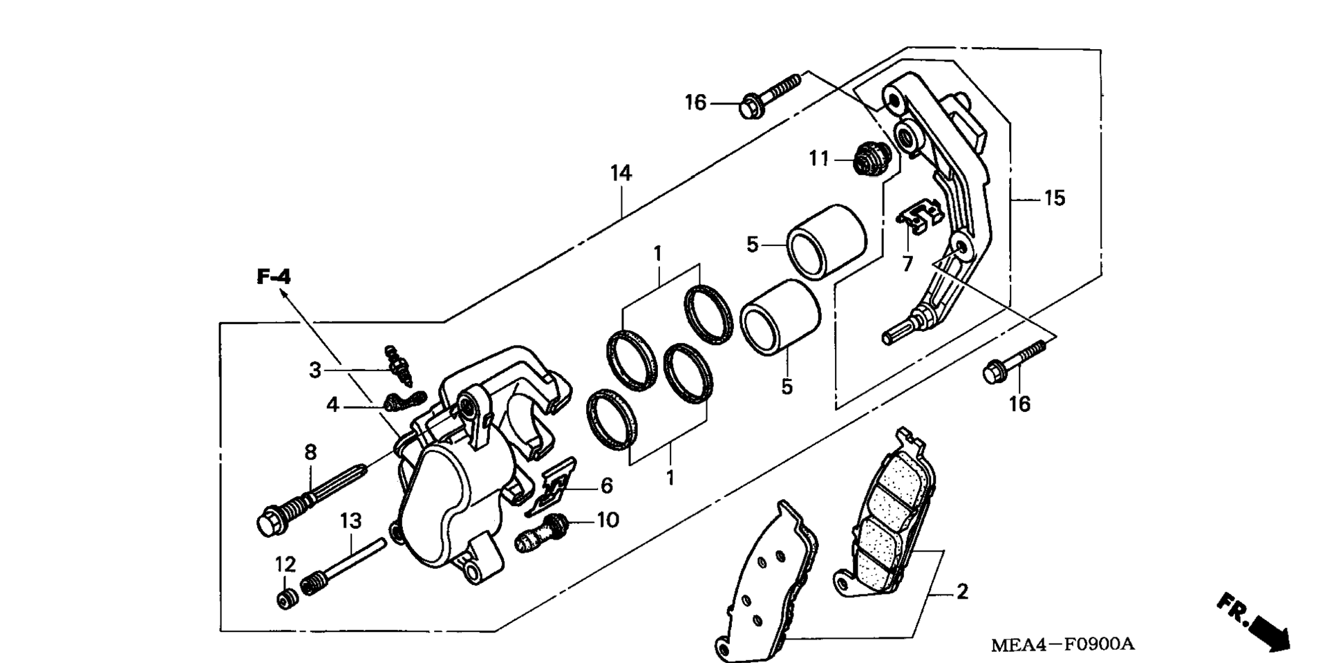 Передний суппорт тормоза