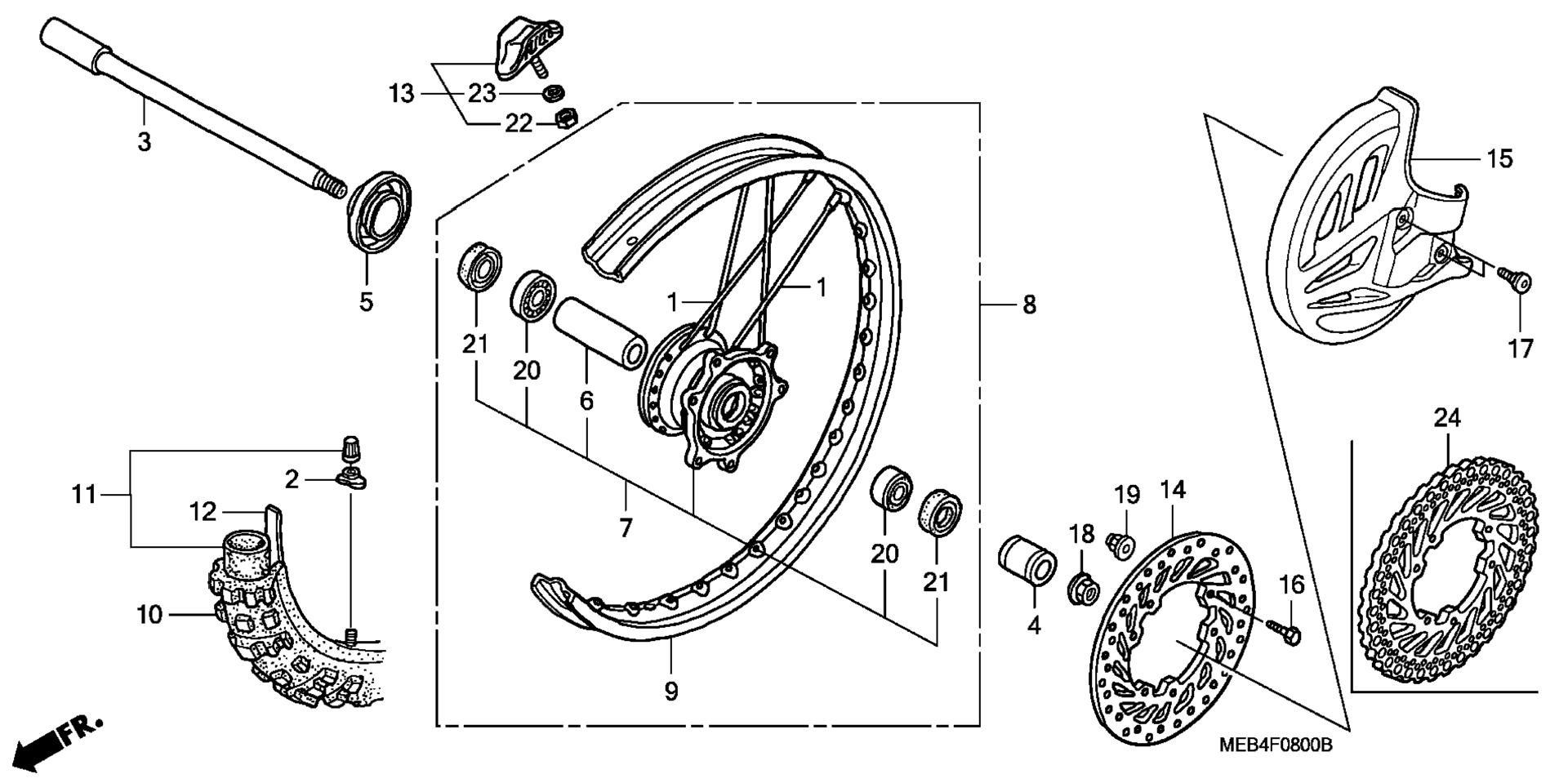 Переднее колесо