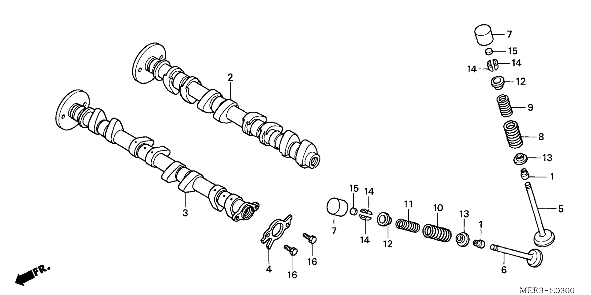 CAMSHAFT / клапан