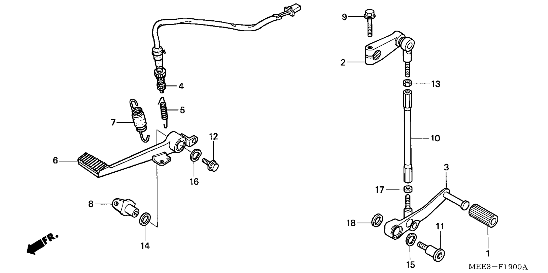 Тормоз PEDAL / CHANGE PEDAL