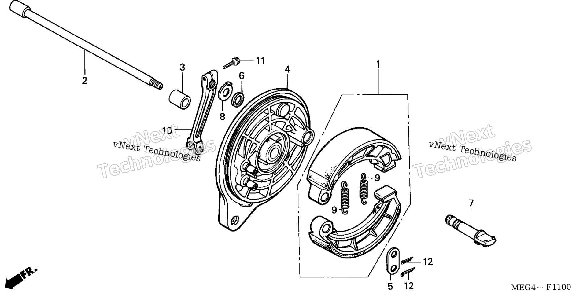 Задняя часть BRAKE PANEL