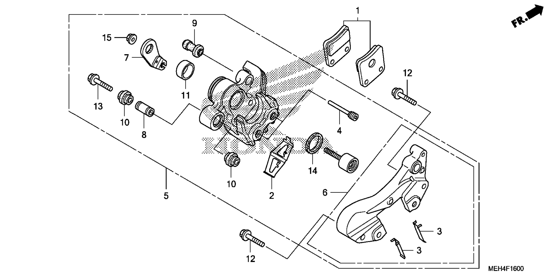 PARKING тормоз CALIPER