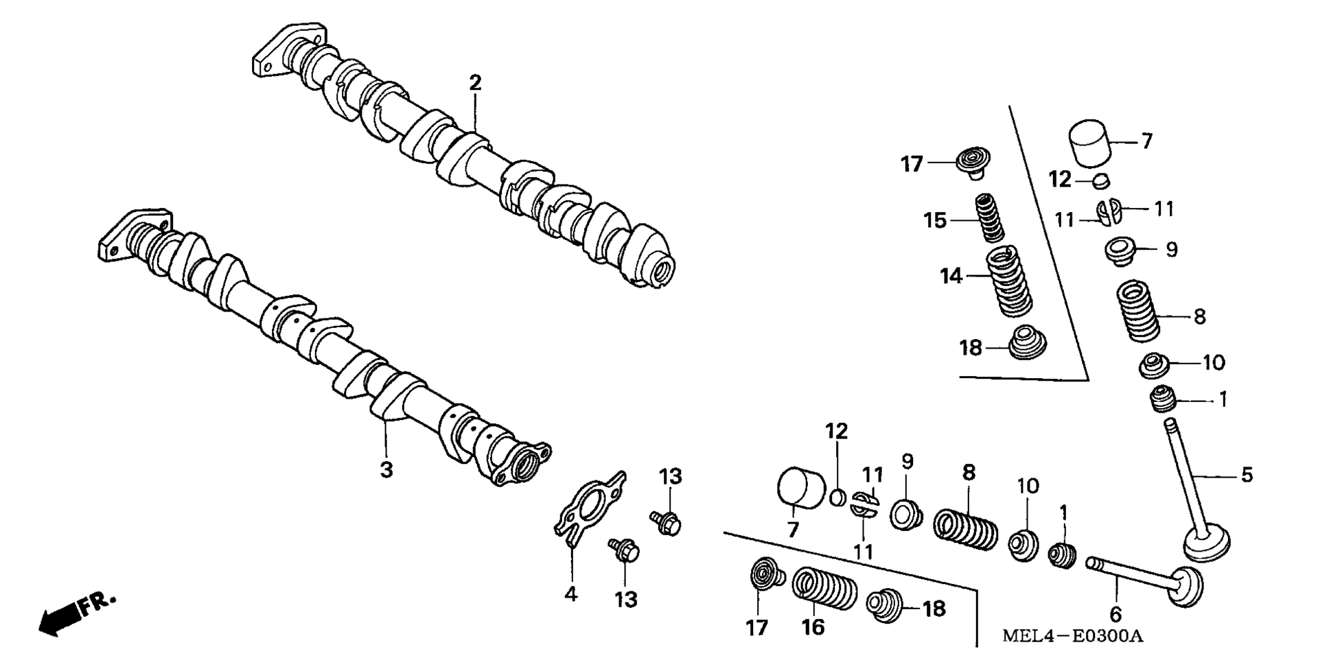CAMSHAFT / клапан