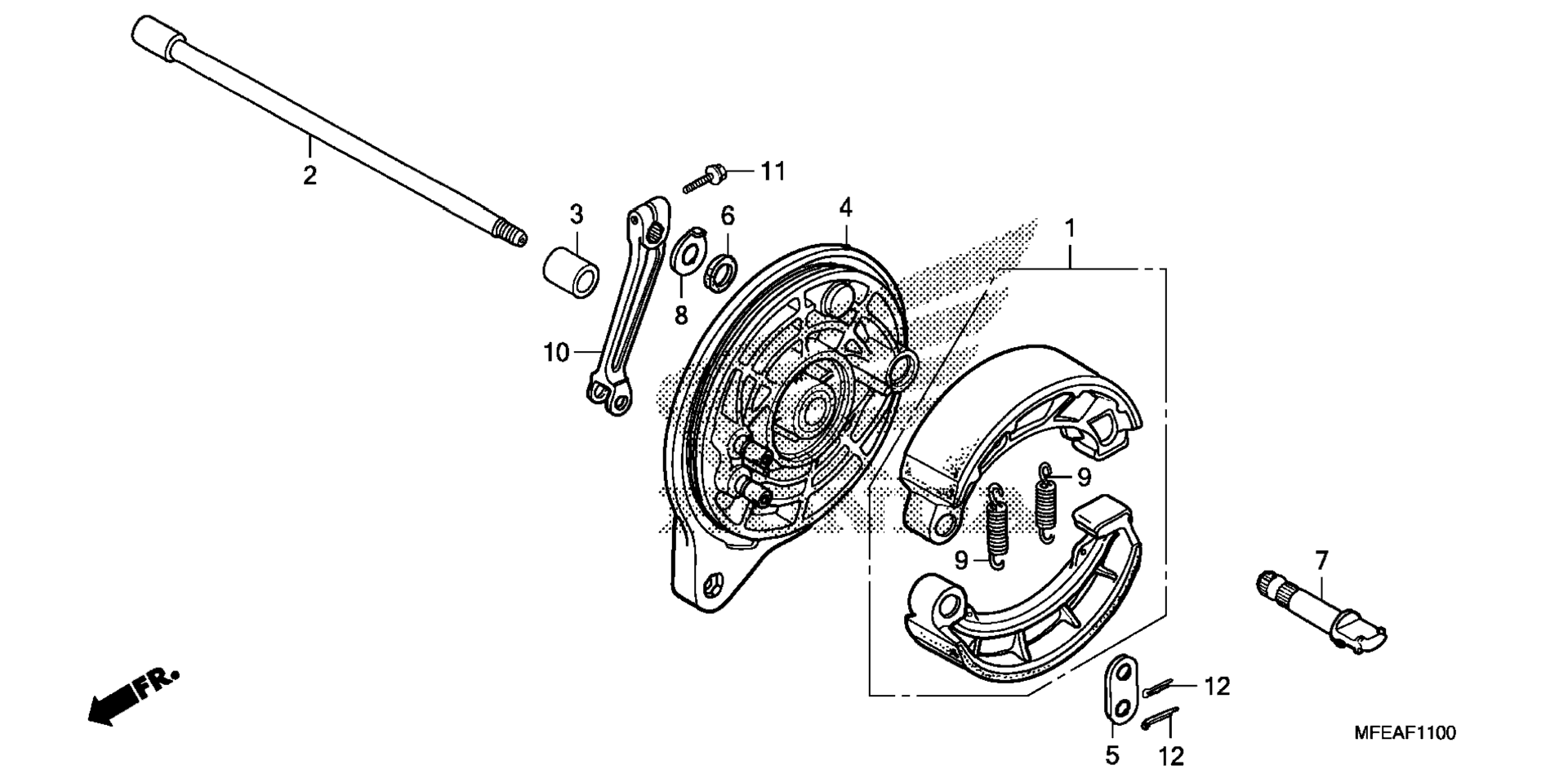 Задняя часть BRAKE PANEL