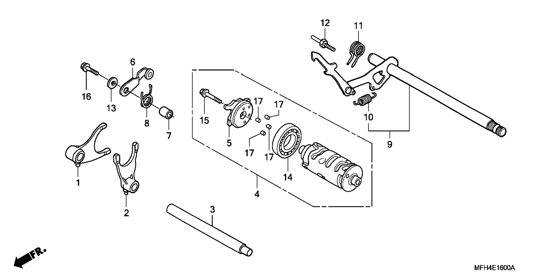 переключение передач барабан