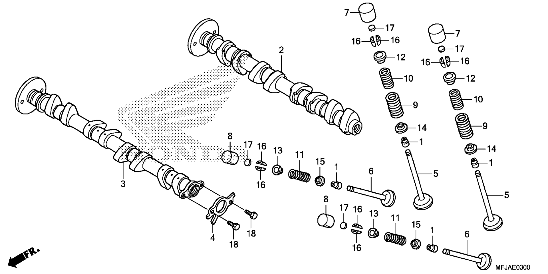 CAMSHAFT / клапан