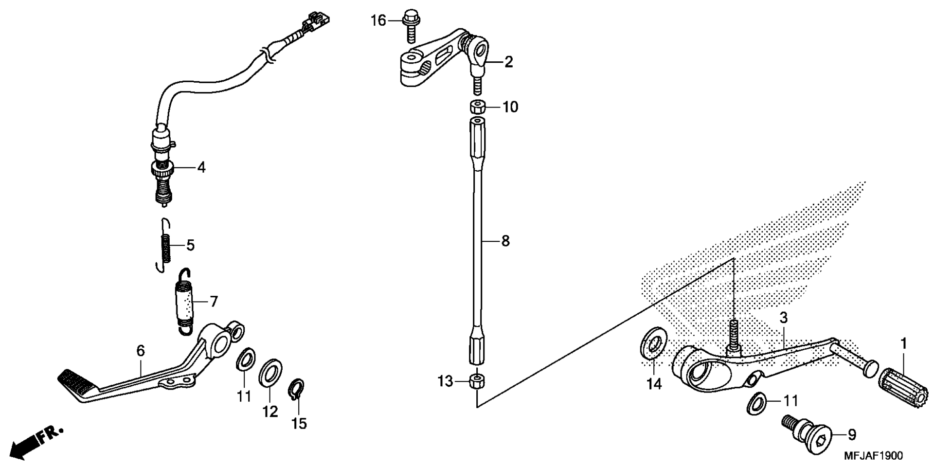 Тормоз PEDAL / CHANGE PEDAL