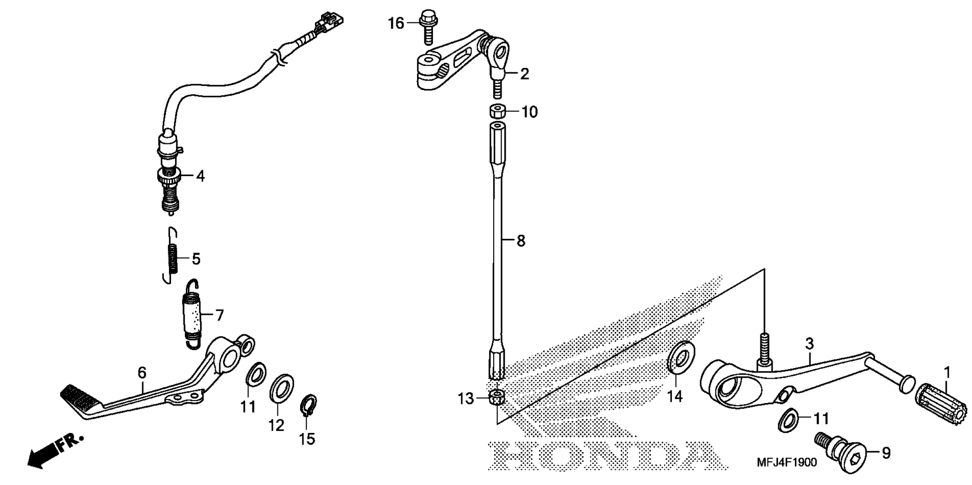Тормоз PEDAL / CHANGE PEDAL