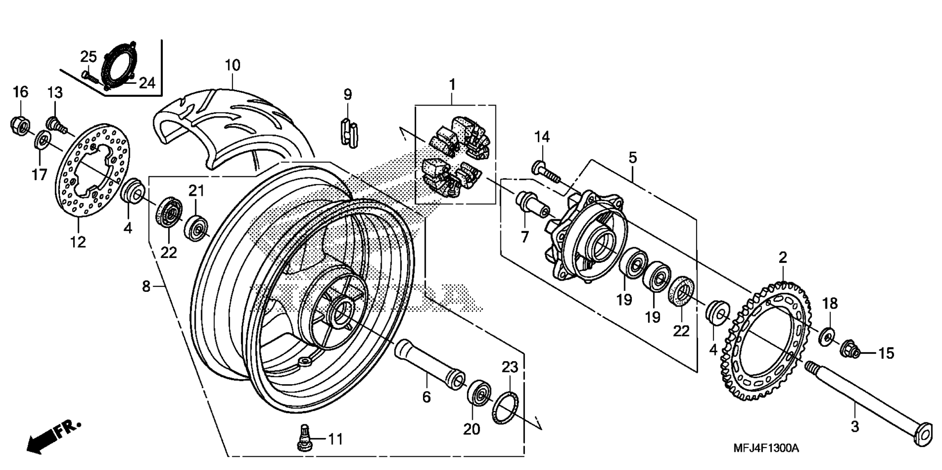 Заднее колесо