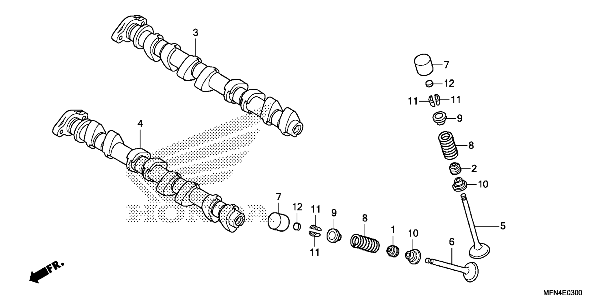 CAMSHAFT / клапан