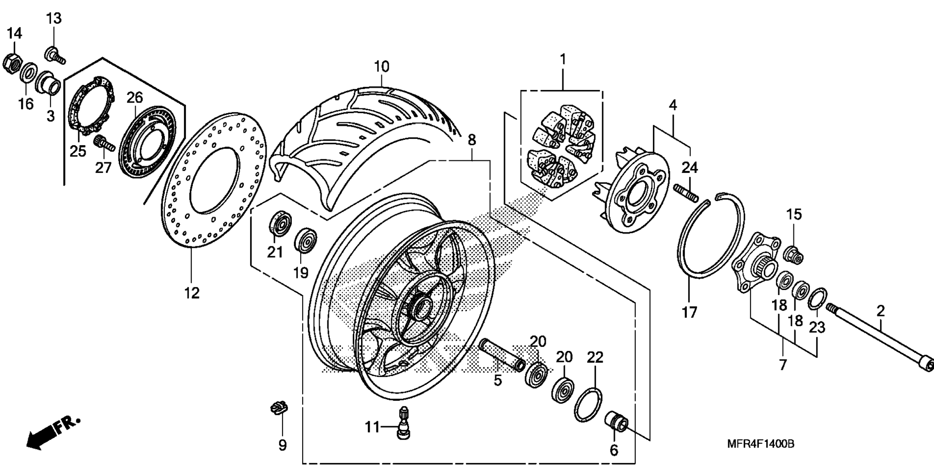 Заднее колесо