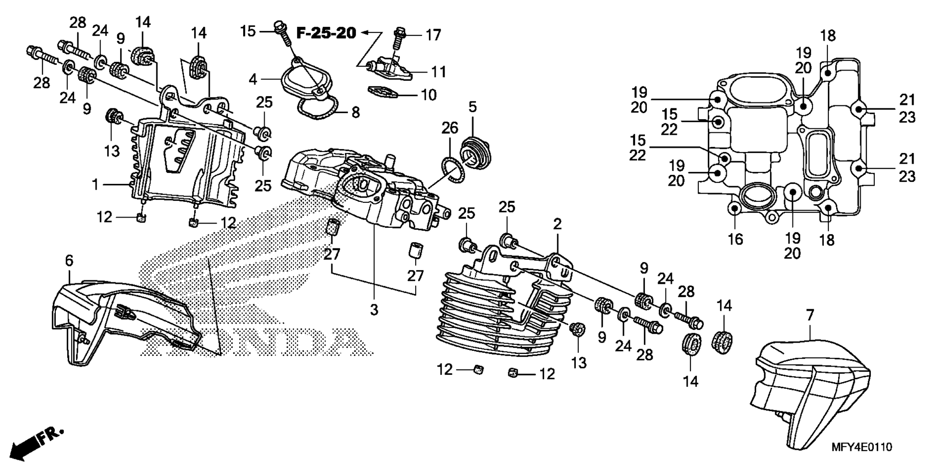 Задняя часть CYLINDER HEAD COVER