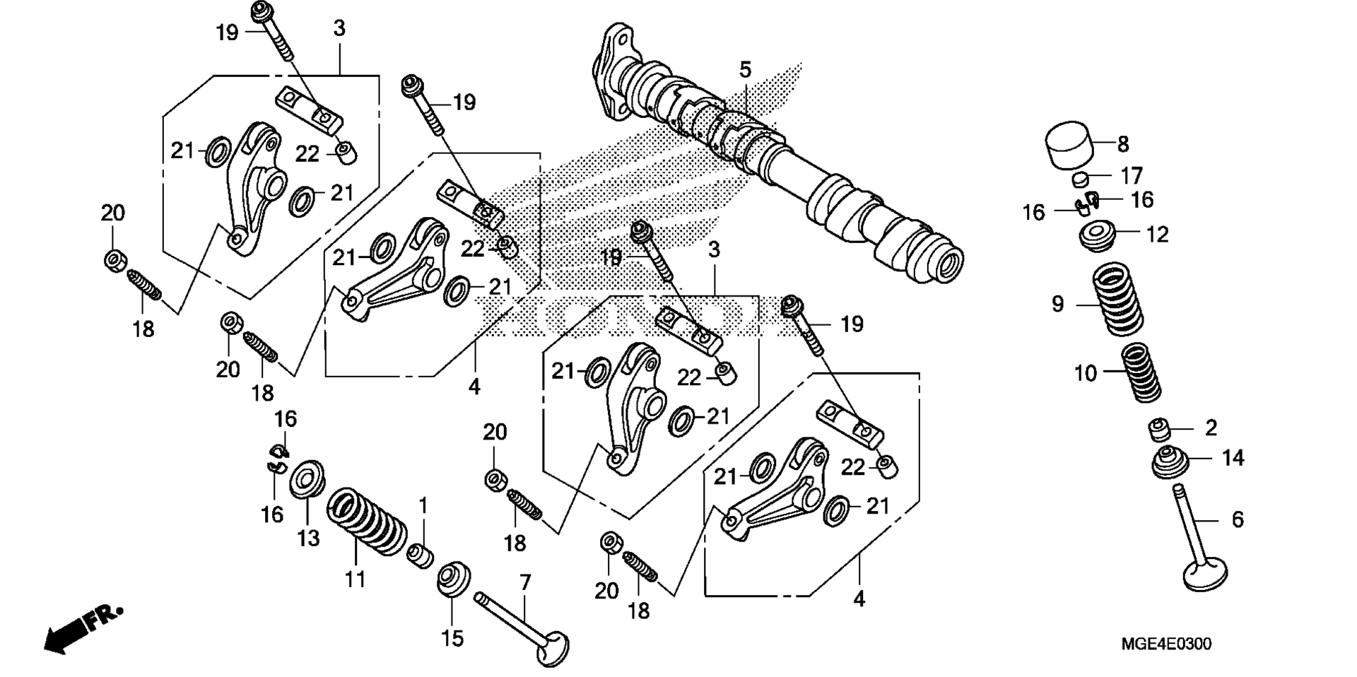 CAMSHAFT / клапан (FR.)