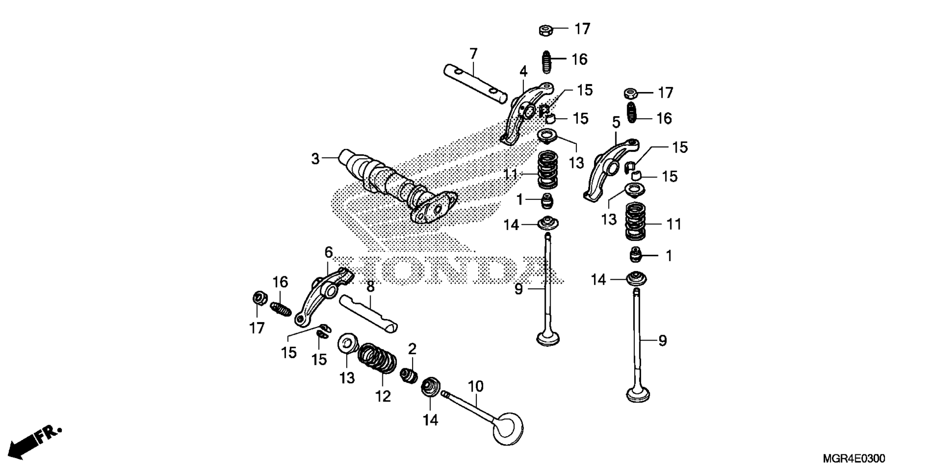 CAMSHAFT / клапан (FR.)