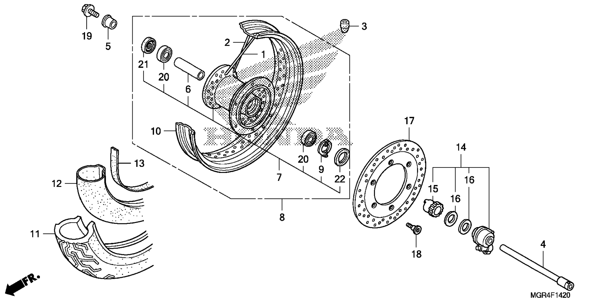 Переднее колесо