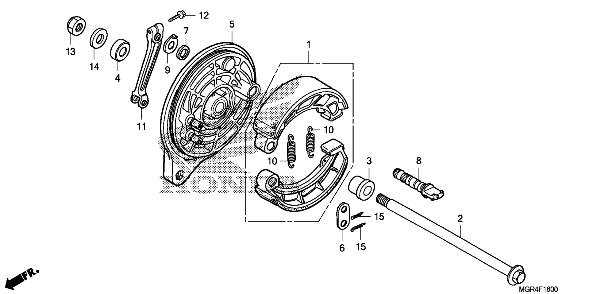 Задняя часть BRAKE PANEL