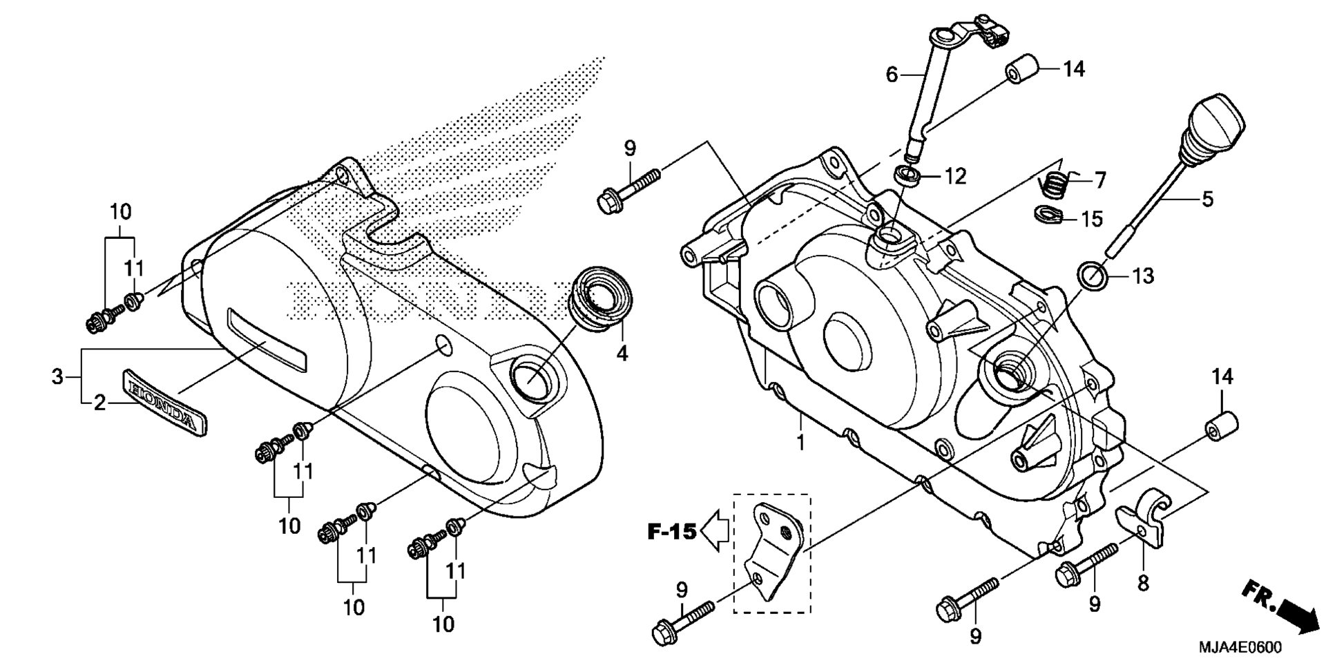 RIGHT CRANKCASE крышка (1)