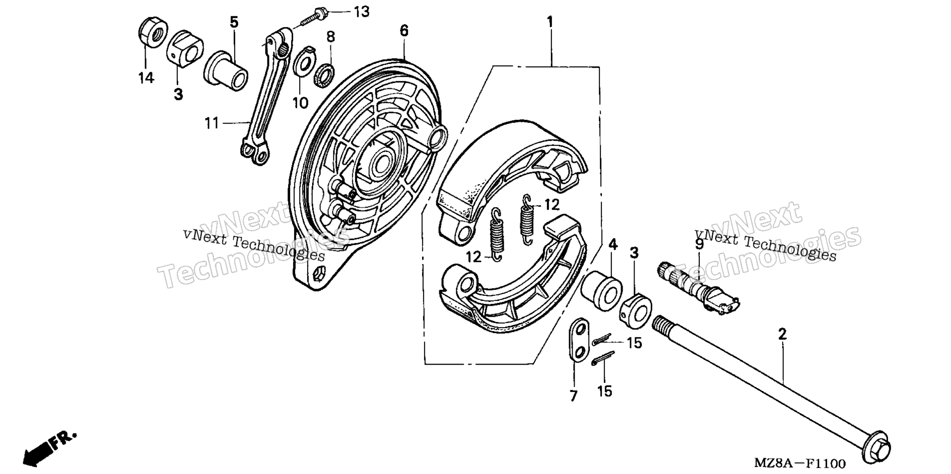 Задняя часть BRAKE PANEL