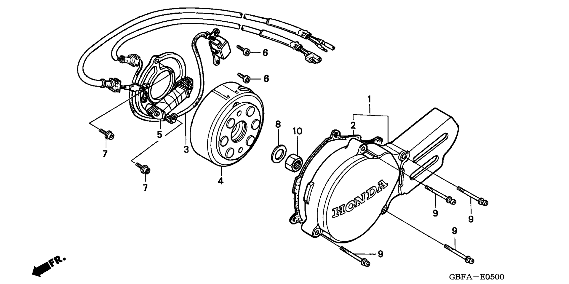 Left Crankcase крышка