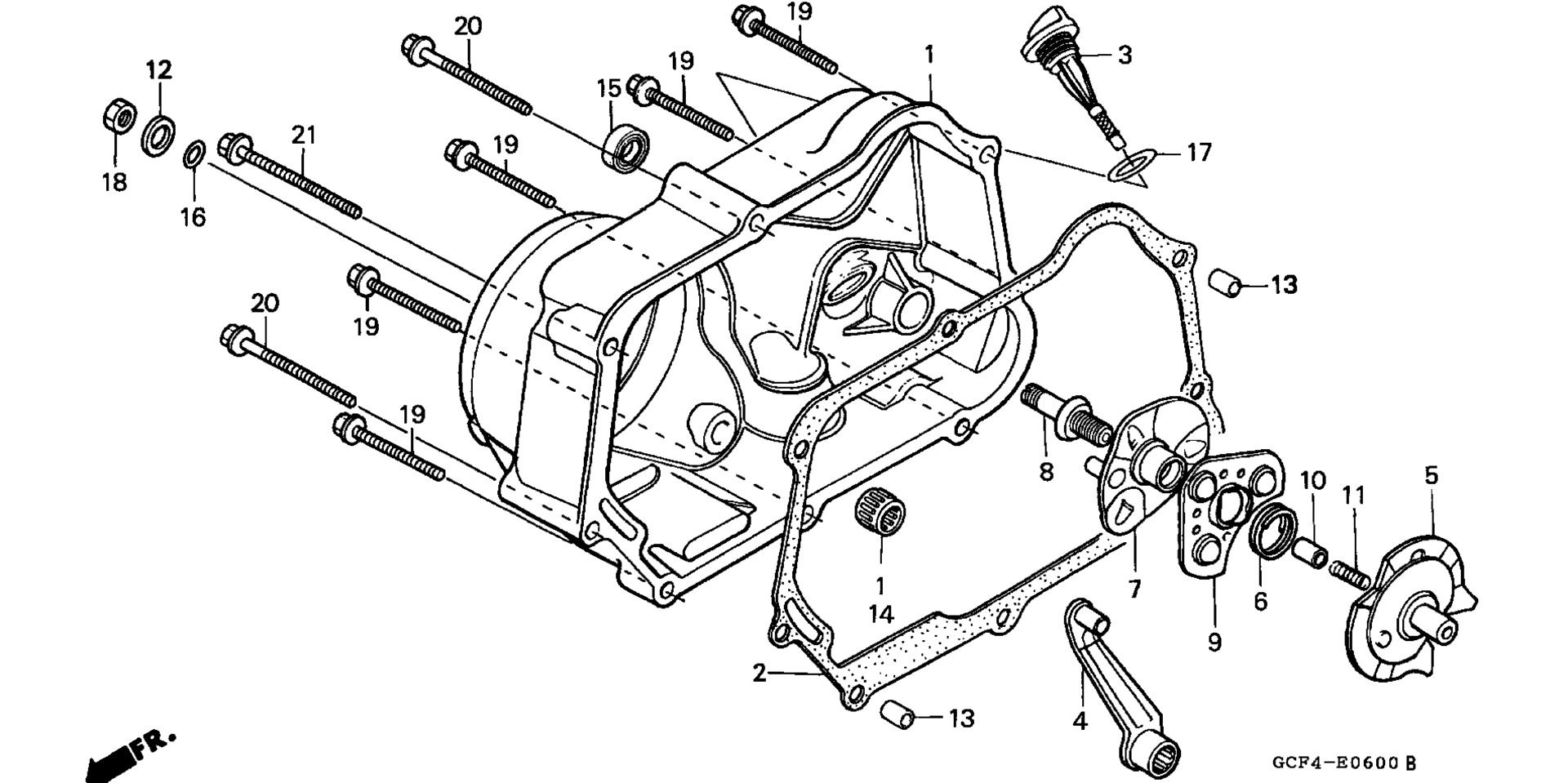RIGHT CRANKCASE крышка