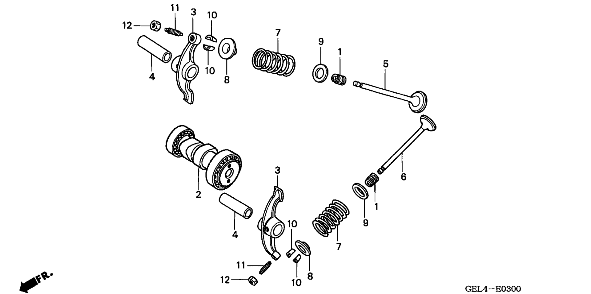 CAMSHAFT / клапан