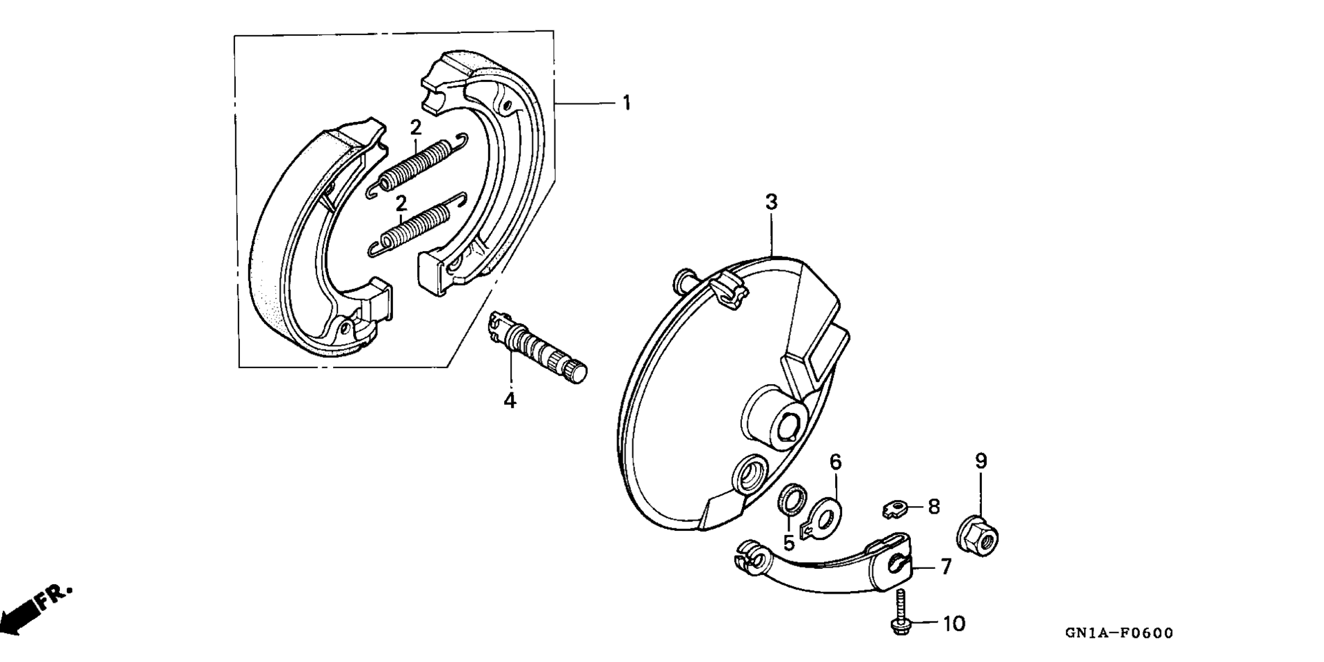 Передняя часть BRAKE / FRONT BRAKE PANEL