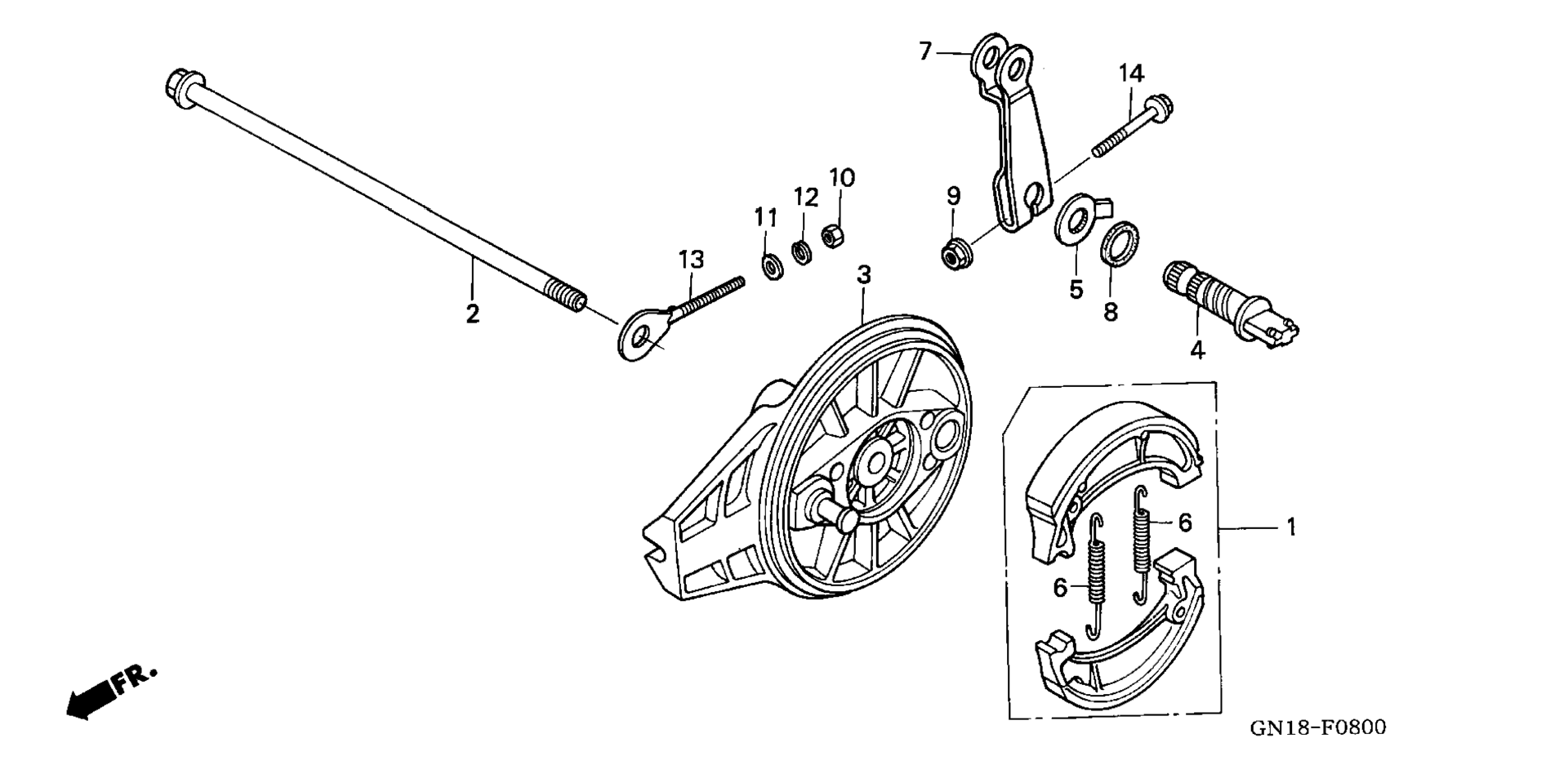 Задняя часть BRAKE PANEL