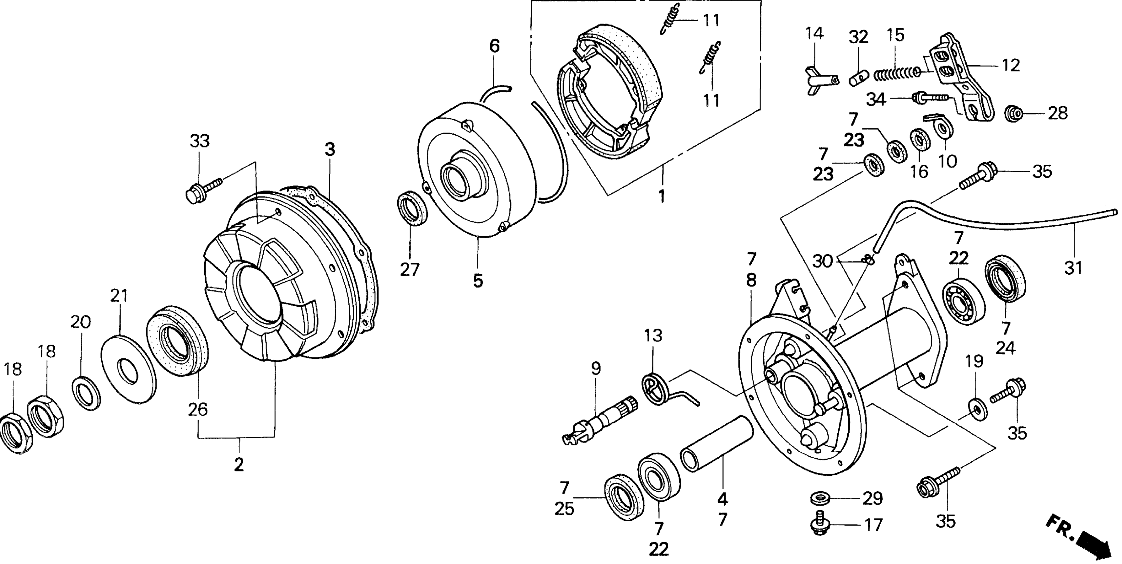 Задняя часть BRAKE DRUM