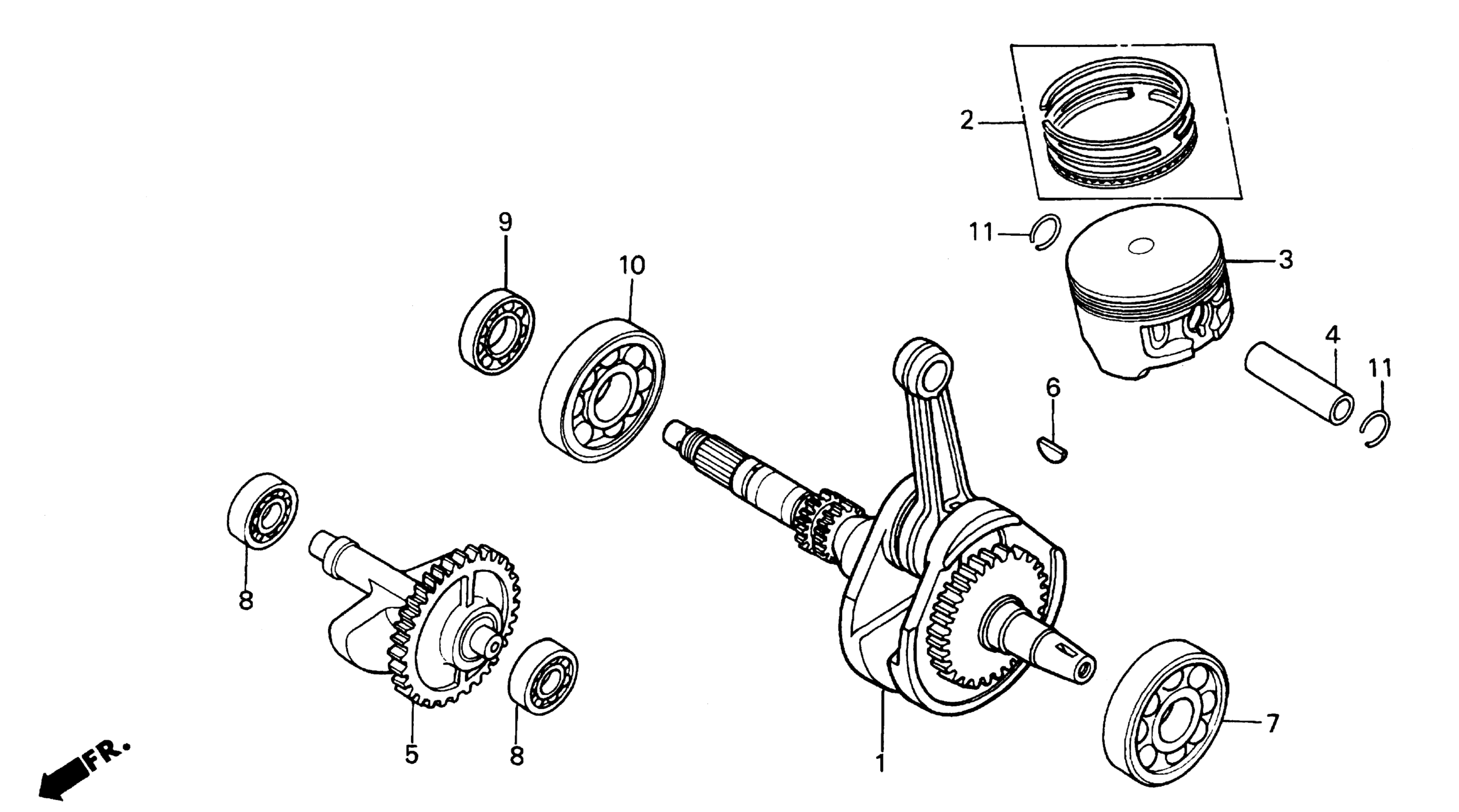 поршень / RINGS / коленвал