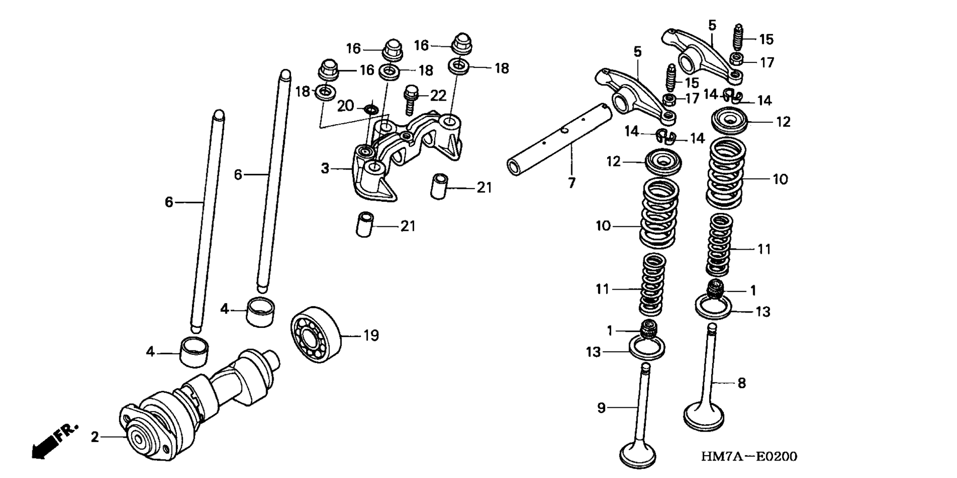 CAMSHAFT / клапан