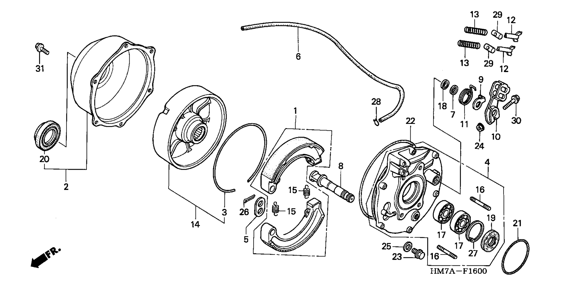 Задняя часть BRAKE PANEL