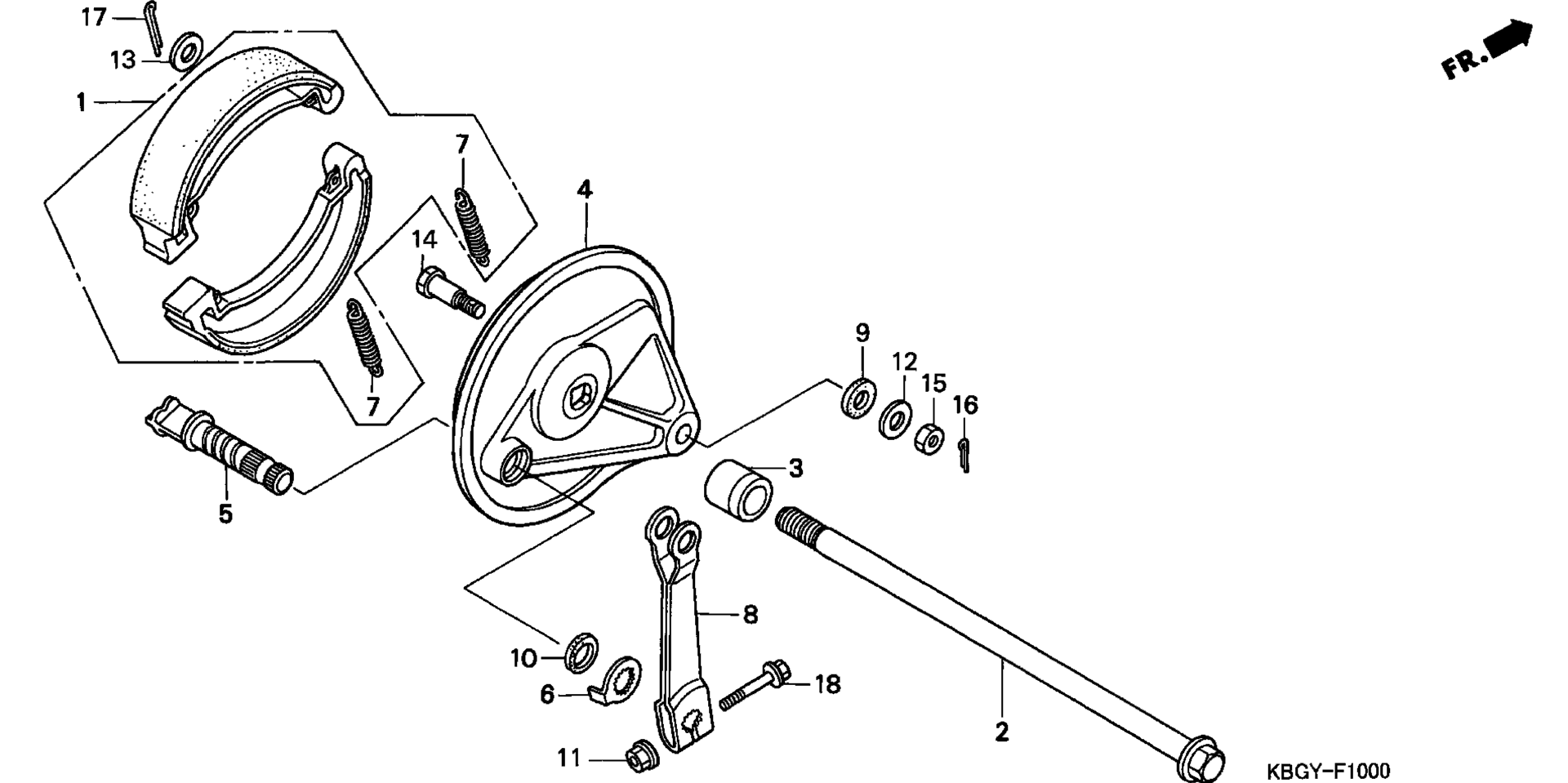 Задняя часть BRAKE PANEL