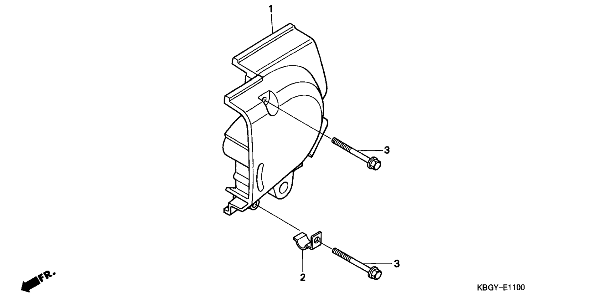 LEFT задний CRANKCASE крышка