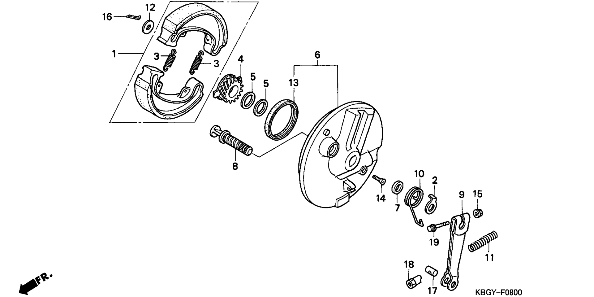 Передняя часть BRAKE PANEL