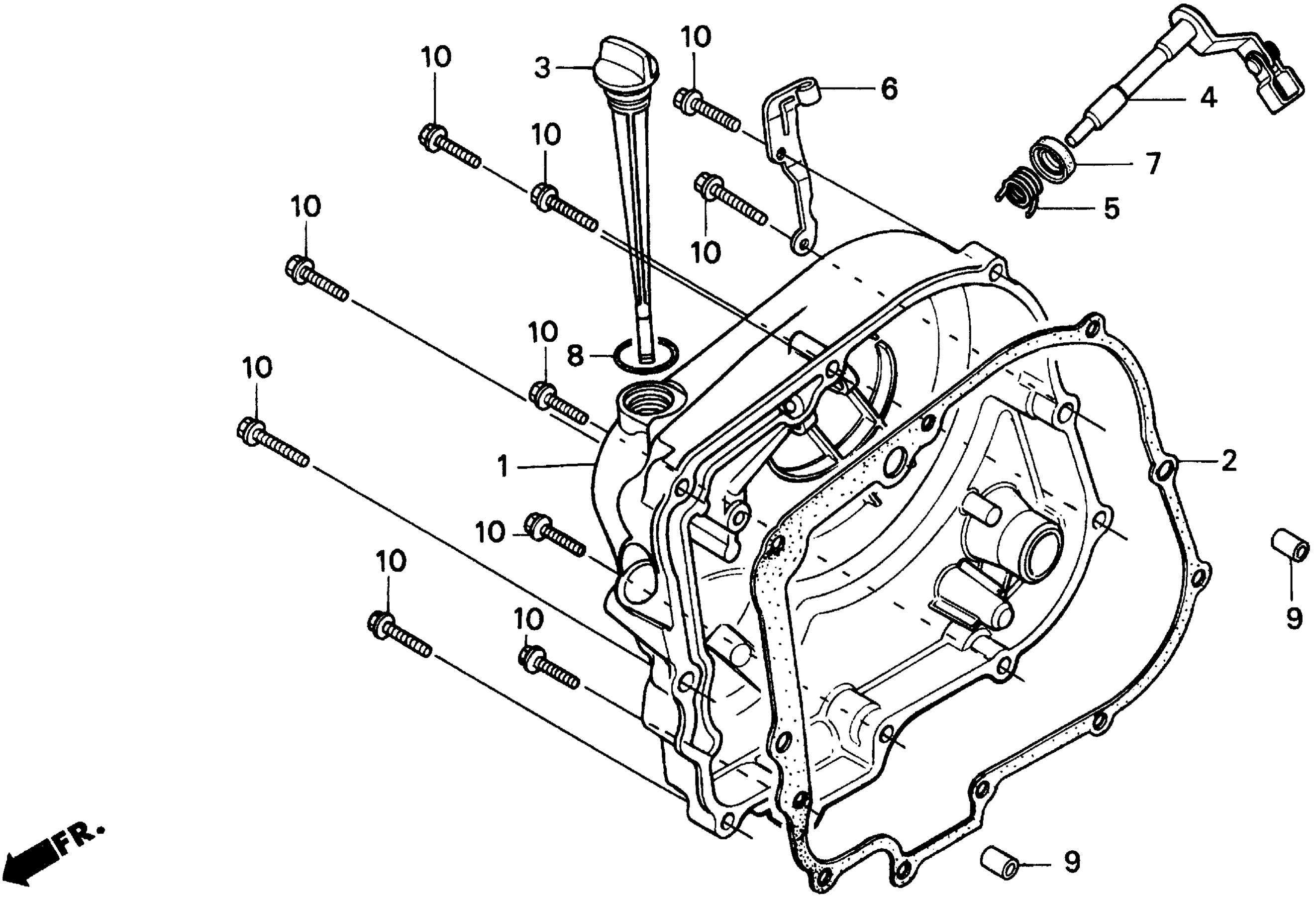 RIGHT CRANKCASE крышка